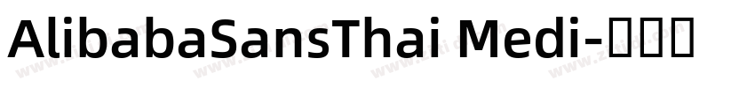 AlibabaSansThai Medi字体转换
